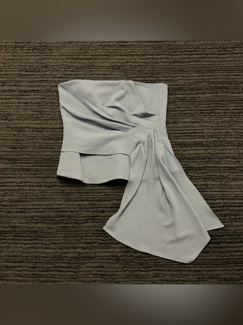Zara Draped Bustier Strapless Pleated Top